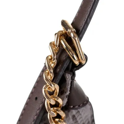 Pierre Cardin “Sienna” Mini Python-Print Bag