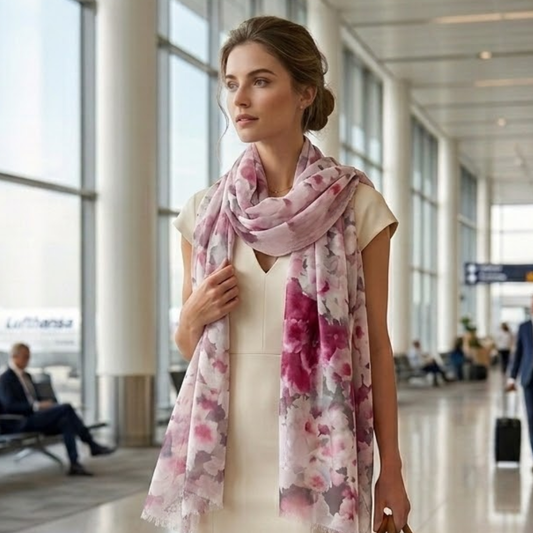 Laura Biagiotti “Fiori Voile” Scarf
