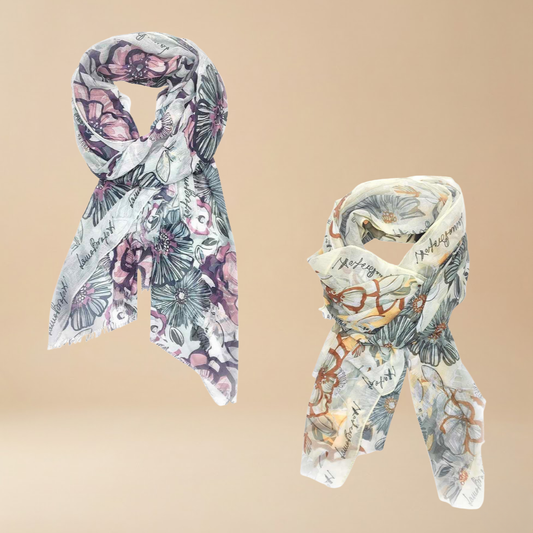 Laura Biagiotti “Fiore Voile” Scarf