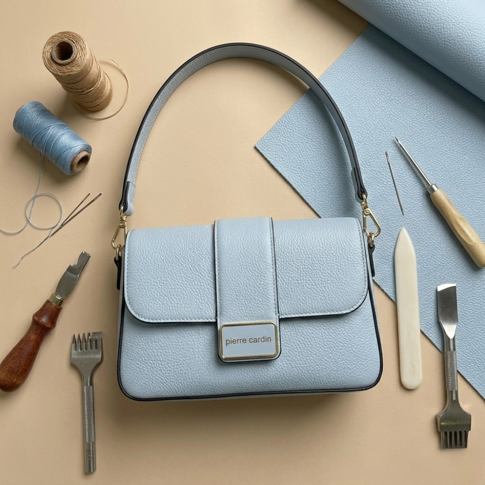 Pierre Cardin “Douce Élégance” Eco-Leather Shoulder Bag