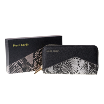 Pierre Cardin “Amélie” Double Zip Eco-Leather Purse