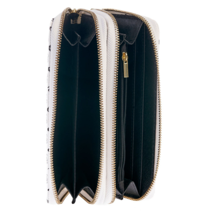 Pierre Cardin “Amélie” Double Zip Eco-Leather Purse