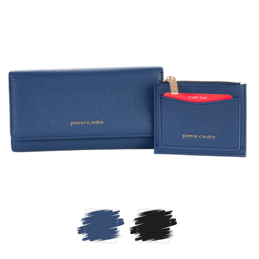 Women’s “Léa” Eco-Leather Purse & Card Holder Set