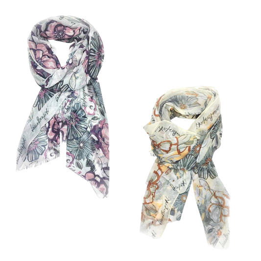Laura Biagiotti “Fiore Voile” Scarf