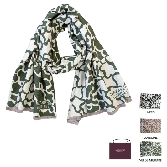Nazareno Gabrielli “Geo Chic” Patterned Scarf