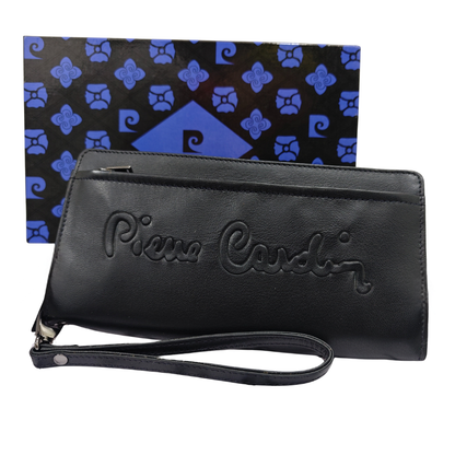 Pierre Cardin “Éliane” Leather Wallet with Wrist Strap