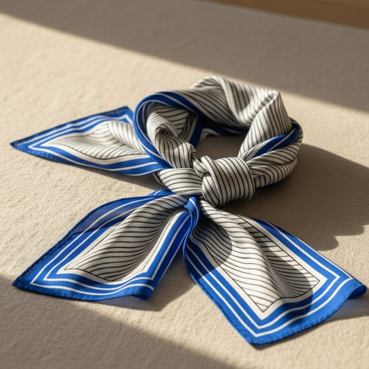 Gai Mattiolo “Linea Blu” Silk Foulard