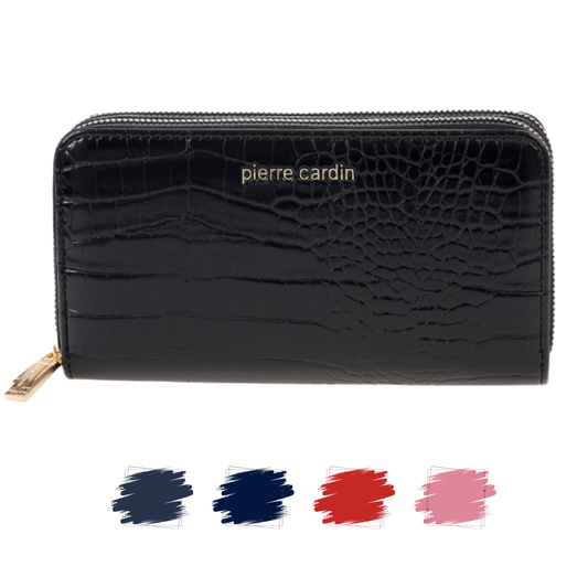 Pierre Cardin 'Noir Élégance' Croco Wallet