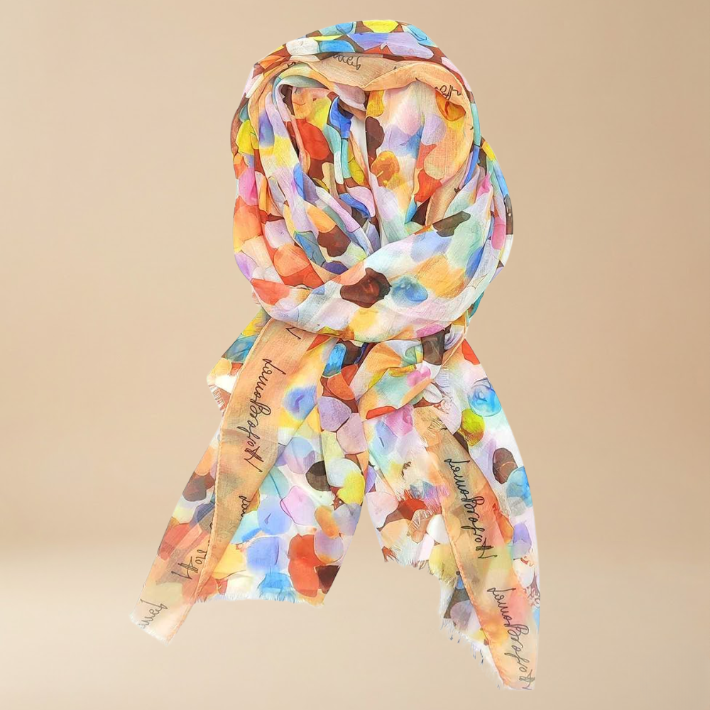 Laura Biagiotti Pois Voile Scarf