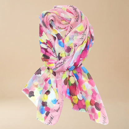 Laura Biagiotti Pois Voile Scarf