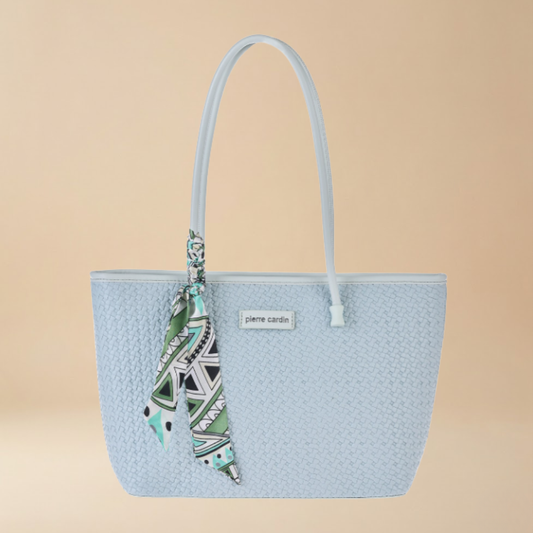 Pierre Cardin “Intreccio Chic” Woven Eco-Leather Shopping Bag