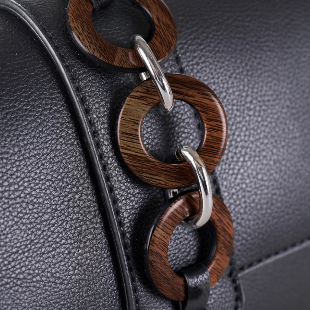 Pierre Cardin “Nodo Elegante” Eco-Leather Shoulder Bag