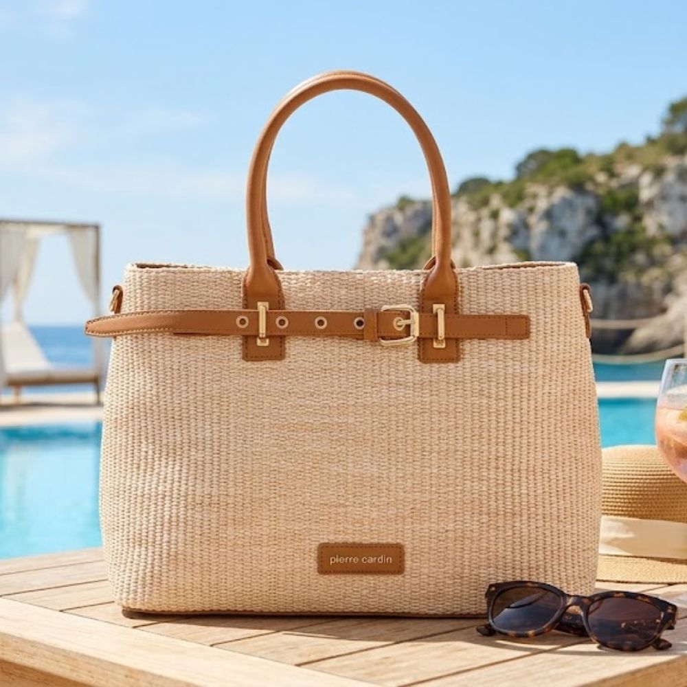 Pierre Cardin “Paglia Classica” Straw Handbag